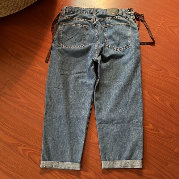 Denim Blvd‎ Los Angeles denim side tie cropped size L - Picture 2 of 9